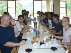2008年科学技術英語実習 食事の写真