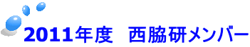 2011年度　西脇研メンバー 