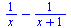 `+`(`/`(1, `*`(x)), `-`(`/`(1, `*`(`+`(x, 1)))))